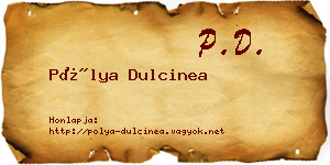 Pólya Dulcinea névjegykártya